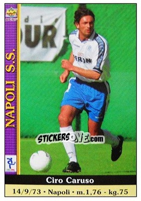 Sticker Ciro Caruso - Calcio 2000-2001 n. 246 - Mundicromo