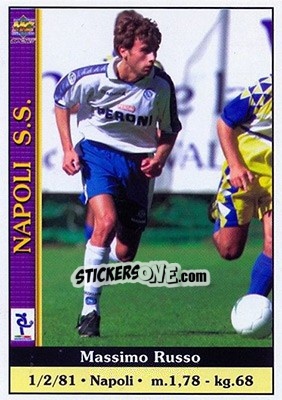 Sticker Massimo Russo - Calcio 2000-2001 n. 250 - Mundicromo