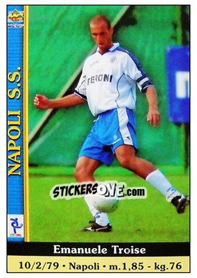 Figurina Emanuele Troise - Calcio 2000-2001 - Mundicromo