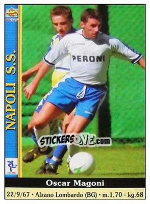 Sticker Oscar Magoni - Calcio 2000-2001 n. 256 - Mundicromo