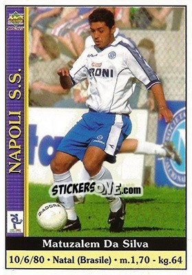 Sticker Matuzalem Da Silva - Calcio 2000-2001 - Mundicromo