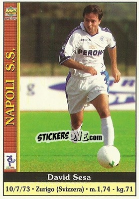 Sticker David Sesa - Calcio 2000-2001 n. 263 - Mundicromo