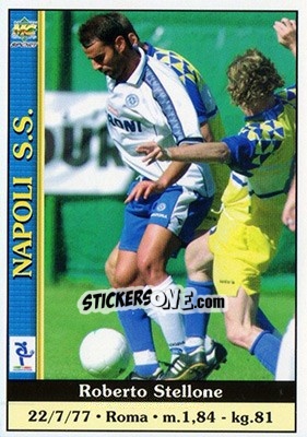 Cromo Roberto Stellone - Calcio 2000-2001 - Mundicromo