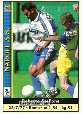 Sticker Roberto Stellone - Calcio 2000-2001 n. 264err - Mundicromo