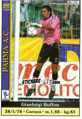 Sticker Gianluigi Buffon - Calcio 2000-2001 n. 266 - Mundicromo
