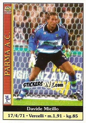 Sticker Davide Micillo - Calcio 2000-2001 - Mundicromo