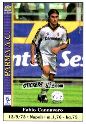 Cromo Fabio Cannavaro - Calcio 2000-2001 - Mundicromo