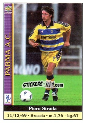 Sticker Piero Strada - Calcio 2000-2001 n. 275 - Mundicromo