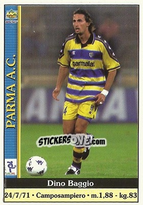 Sticker Dino Baggio - Calcio 2000-2001 n. 277 - Mundicromo