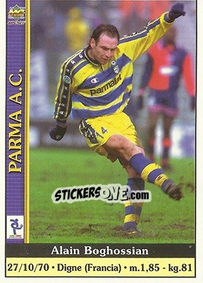 Sticker Alain Boghossian - Calcio 2000-2001 n. 278 - Mundicromo