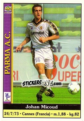 Sticker Johan Micoud - Calcio 2000-2001 n. 283 - Mundicromo