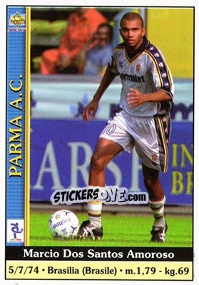 Cromo Marcio Dos Santos Amoroso - Calcio 2000-2001 n. 285 - Mundicromo