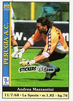 Cromo Andrea Mazzantini - Calcio 2000-2001 - Mundicromo