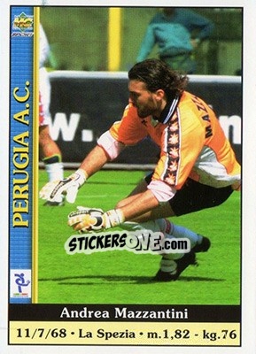 Figurina Andrea Mazzantini - Calcio 2000-2001 - Mundicromo