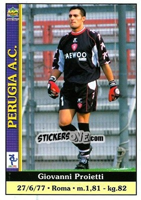 Sticker Giovanni Proietti - Calcio 2000-2001 - Mundicromo