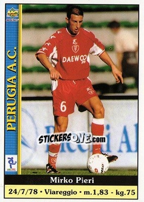 Sticker Mirko Pieri - Calcio 2000-2001 - Mundicromo
