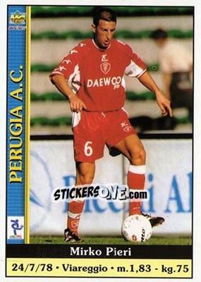 Sticker Mirko Pieri - Calcio 2000-2001 n. 298 - Mundicromo