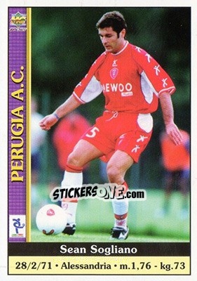 Sticker Sean Sogliano - Calcio 2000-2001 - Mundicromo