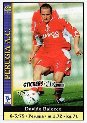 Sticker Davide Baiocco - Calcio 2000-2001 n. 303 - Mundicromo
