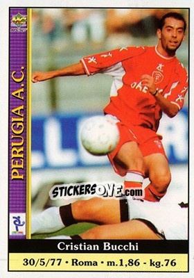 Sticker Cristian Bucchi - Calcio 2000-2001 n. 308 - Mundicromo