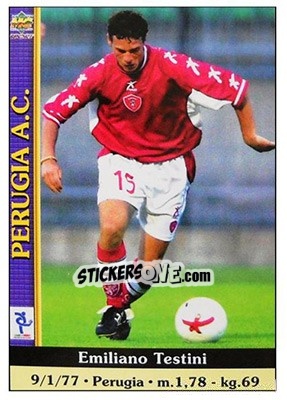 Sticker Emiliano Testini - Calcio 2000-2001 - Mundicromo