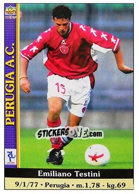 Cromo Emiliano Testini - Calcio 2000-2001 - Mundicromo