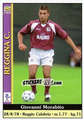 Sticker Giovanni Morabito - Calcio 2000-2001 n. 317 - Mundicromo