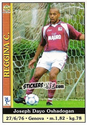 Cromo Joseph Dayo Oshadogan - Calcio 2000-2001 - Mundicromo