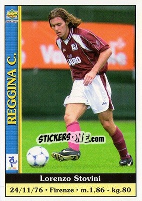 Figurina Lorenzo Stovini - Calcio 2000-2001 - Mundicromo