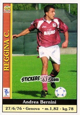 Sticker Andrea Bernini - Calcio 2000-2001 n. 322 - Mundicromo