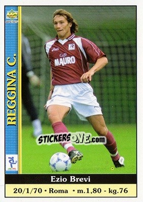 Sticker Ezio Brevi - Calcio 2000-2001 n. 323 - Mundicromo