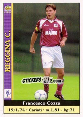 Sticker Francesco Cozza - Calcio 2000-2001 - Mundicromo