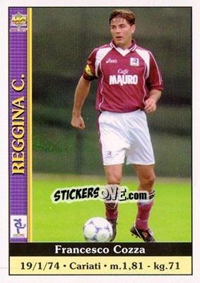 Sticker Francesco Cozza - Calcio 2000-2001 n. 324 - Mundicromo