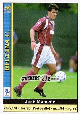 Sticker Jose Mamede - Calcio 2000-2001 n. 327 - Mundicromo