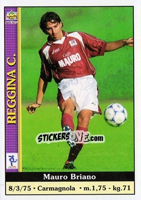 Figurina Mauro Briano - Calcio 2000-2001 - Mundicromo