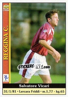 Sticker Salvatore Vicari - Calcio 2000-2001 n. 330 - Mundicromo