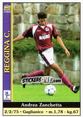 Sticker Andrea Zanchetta - Calcio 2000-2001 n. 332 - Mundicromo