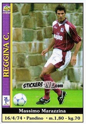 Sticker Massimo Marazzina - Calcio 2000-2001 n. 333 - Mundicromo