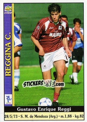 Sticker Gustavo Enrique Reggi - Calcio 2000-2001 - Mundicromo