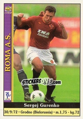 Sticker Sergej Gurenko - Calcio 2000-2001 n. 342 - Mundicromo