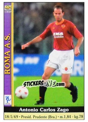 Sticker Antonio Carlos Zago - Calcio 2000-2001 n. 346 - Mundicromo