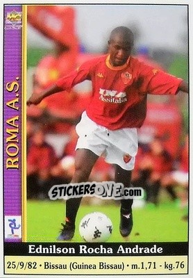 Sticker Ednilson Rocha Andrade - Calcio 2000-2001 n. 350 - Mundicromo