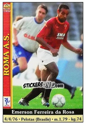 Sticker Emerson Ferreira da Rosa - Calcio 2000-2001 n. 351 - Mundicromo