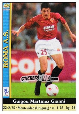 Sticker Guigou Martinez Gianni - Calcio 2000-2001 n. 352 - Mundicromo
