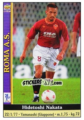 Sticker Hidetoshi Nakata - Calcio 2000-2001 n. 353 - Mundicromo