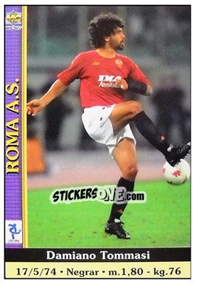 Sticker Damiano Tommasi - Calcio 2000-2001 - Mundicromo