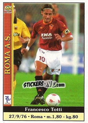 Sticker Francesco Totti - Calcio 2000-2001 n. 355 - Mundicromo