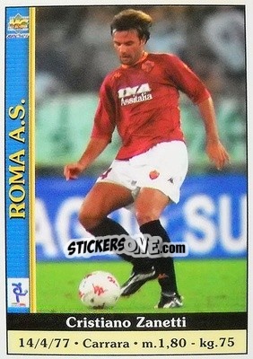 Sticker Cristiano Zanetti - Calcio 2000-2001 - Mundicromo