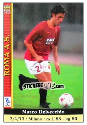 Sticker Marco Delvecchio - Calcio 2000-2001 - Mundicromo
