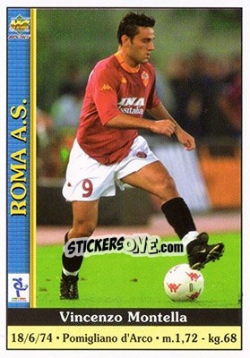 Sticker Vincenzo Montella - Calcio 2000-2001 n. 360 - Mundicromo